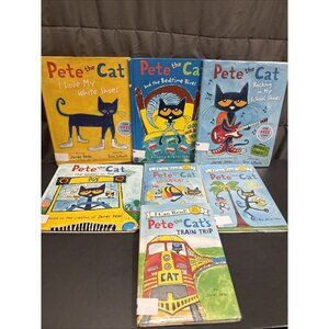 Pete the Cat Books Lot 7 I Can Read Picture Storybooks Kids Preschool EXLIBRARY